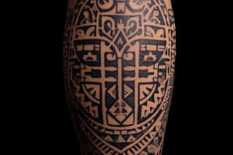 design a polynesian maori tribal tattoo