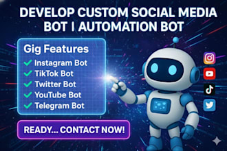 do instagram bot youtube bot twitter auto follow bot tiktok bot social media bot
