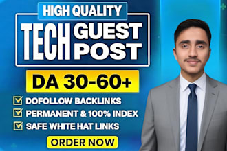 do the tech guest post with the high da tech backlinks