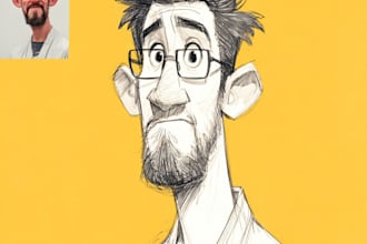 draw illustration avatar cartoon for you profile