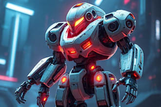design spectacular robots, cyborgs and mechs