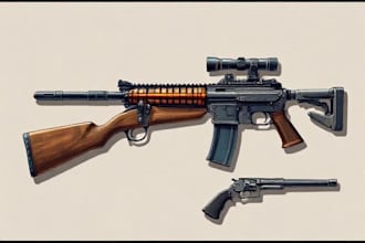 design unique weapons illustrations