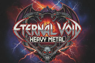 design a retro heavy metal logo