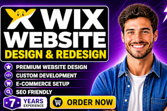 build wix website design, wix website redesign, wix ecommerce, wix online store