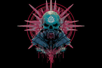 make cyberpunk logo opener