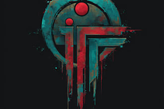 do a custom futuristic cyberpunk, mech,  logo
