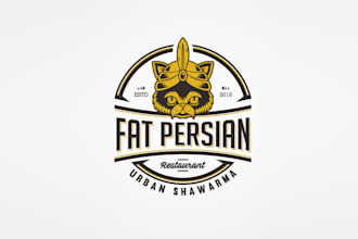 design glamorous counter restaurant chain logo