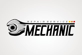 design a professional machine and mechanic logo