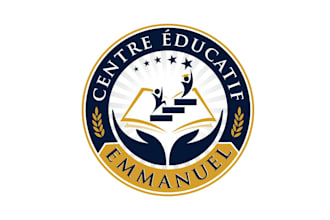 design modern education, academy, tutoring, school and learning center logo