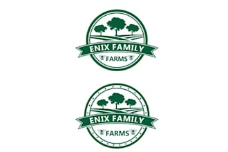 design modern awesome family farms logo