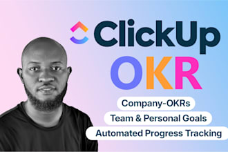 build clickup okr and goal tracking dashboards