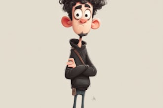 draw you as yellow cartoon character