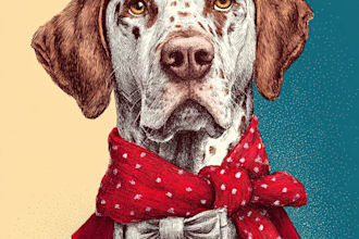 draw your christmas pet portrait