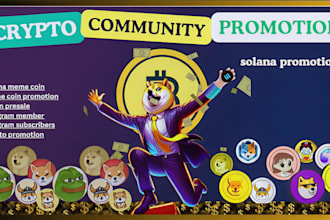broadcast crypto meme coin promotion solana meme coin twitter telegram promotion