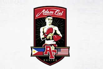 design looks nice fighter and promoter logo