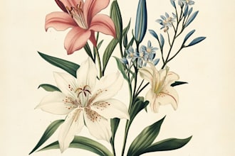 design botanical illustration art for you