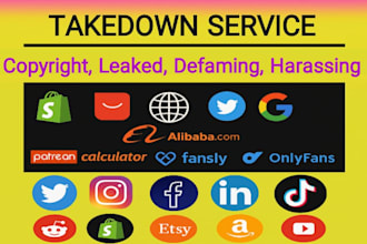 remove infringing, defaming, negative, harassing, leaked, copyright, post, dmca