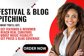 submit your music to festival curators, press outlets, and blogs near you