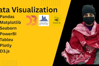 do data visualization using powerbi ,tableu and python
