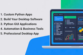 build powerful custom desktop software in python with gui