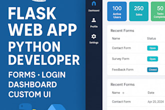 build a professional flask web app or website using python