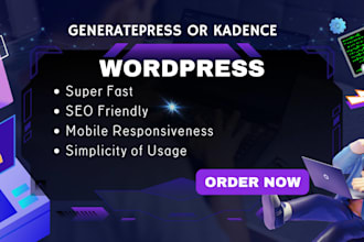 build superfast wordpress website with generatepress, generateblocks, gutenberg