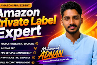 be your amazon private label fba expert and consultant