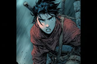draw a comic book page illustration or webtoon episodes
