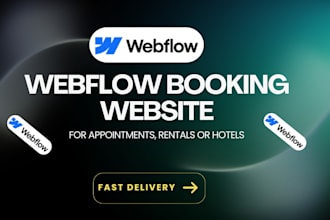 webflow booking website design redesign webflow booking website