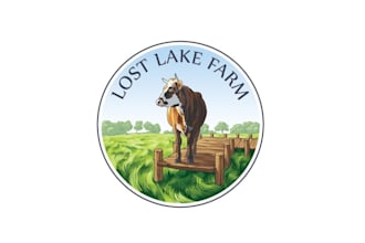 design a modern and creative cow agriculture farm logo
