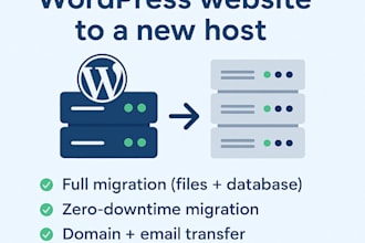 migrate your wordpress website to a new host