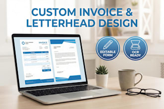 design official document invoice template ocr letterhead editable invoice form