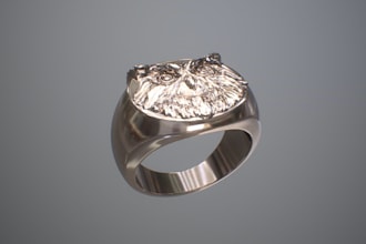 sculpt and make 3d jewelry for buckle belt, signet ring design, for 3d printing