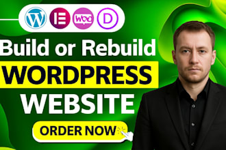develope ai website design and redesign wordpress website