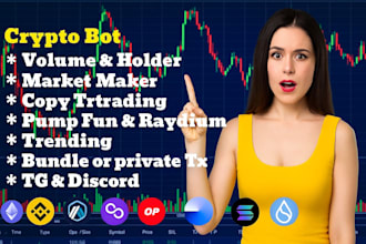 create trading volume bundling market maker holder solana raydium pump fun bot