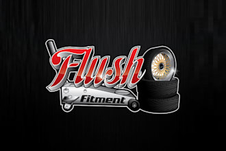 create a unique logo for a wheel company flush fitment