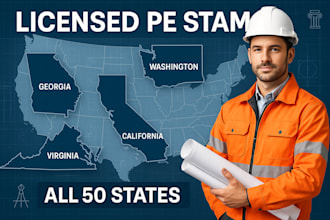 licensed structural engineer stamp georgia, washington california virginia stamp