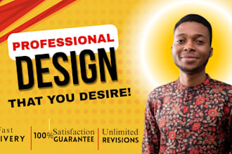 design eye catching flyers, posters, social media or logo design