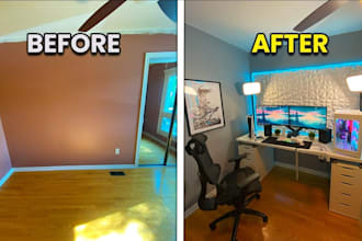 turn empty room into stage interior with virtual staging and realistic furniture