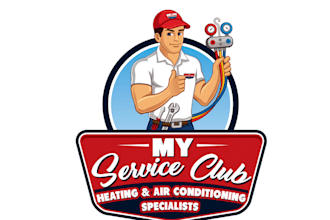 design unique heating and air conditioning logo