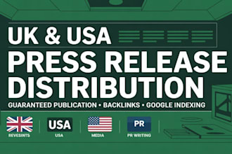 write and distribute UK USA press release for event promotion and media coverage