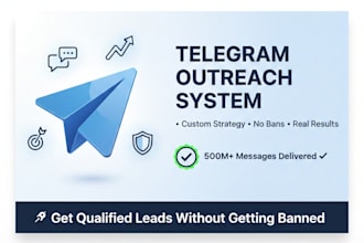 create a custom telegram cold outreach system