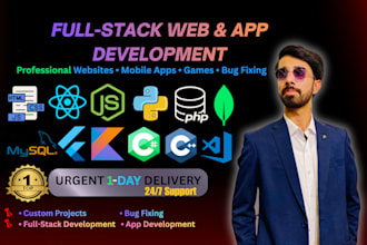 develop, design and debug websites, web apps, mobile apps