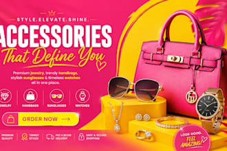 design jewelry accessories, handbags, sunglasses, watches, shopify store website