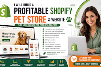 build pet shopify store design shopify pet website shopify  dropshipping store