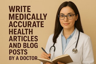 write medically accurate health articles