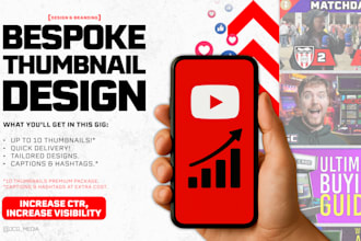 design eyecatching youtube thumbnails