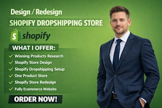 build shopify store design create shopify website development dropshipping store