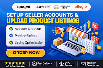 setup amazon, jumia, mercado libre, allegro