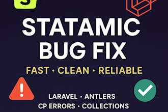 fix statamic cms bugs, antlers errors laravel issues